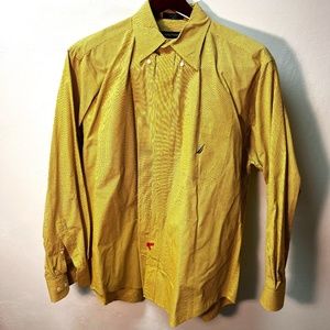 Yellow Nautica Dress/Casual Shirt - L